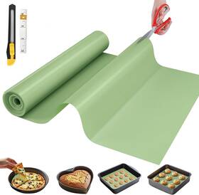 -c 445006211242 Silicone Baking Mat 12 In X 6 Ft Free Cutting Sheet Non-stick Reusable D