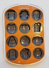 0070896065223 Wilton New Halloween Cavity Cookie Baking Pan Mold