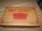 010905 Pampered Chef Stoneware Loaf Pan Family Heritage Classic Collection