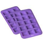 02007 Bakerpan Silicone Brownie Mold Inch Squares Cake Baking Pan Cavities