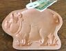 039672950252 Cotton Press Pig Cookie Mold Natural Red Clay