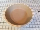 060505 Pampered Chef Deep Dish Pie Plate Glazed Stoneware New Without