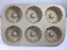 060704 Pampered Chef Mini Fluted Bundt Cake Pan Family Heritage Stoneware