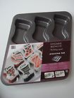 070687100744 Chicago Metallic New Holiday Mini Cake Pan Stockings