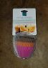 070687210092 Chicago Metallic Baking Cups Piece Silicone Brown Fuchsia