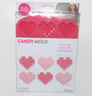 070896143747 Wilton Rosanna Pansino Silicone Pixel Heart Candy Mold