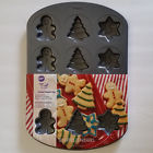 070896450814 Wilton Cookie Shapes Pan Christmas Tree Snowflake Cavities