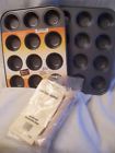 2-baker 070950642506 Bakers Secret Pampered Chef Mini Muffin Pans Cup