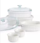 071160087118 Corningware Kitchen Ceramic Bakeware Set Pc French White