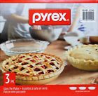 071160111004 Pyrex Bakeware Set Of Scalloped Pie Plate Clear