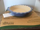 099901013066 Pampered Chef Deep Dish Pie Plate Light Blue