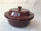 1132 1.5l-6 Cup Pampered Chef Round Liter Lid Casserole Dish Server Cranberry