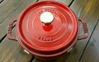 1.75qt Cocotte Staub Beautiful Red Dutch Oven Round