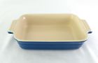 10.03 Le Creuset Stoneware Rectangular Baking Dish Cobalt Blue Small