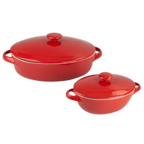10 Strawberry Street 017794506076 Sienna Covered Casserole Inch And 7 Bakeware Set Red 10 Strawberry Street 017794506076 Sienna Covered Casserole Inch And 7 Bakeware Set Red