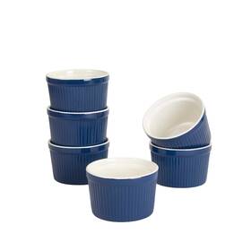 10 Strawberry Street 017794506144 Roma Ramekin Set Of 6 Oz Blue