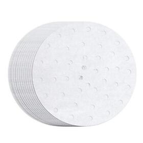 100 Count Perforated Parchment Paper Bamboo Steamer Liners For 8 Inch Air Fryer