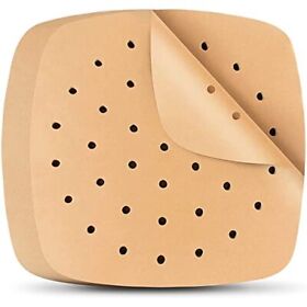 100 Pack 8.5 Inch Air Fryer Liners Square Perforated Parchment Paper Sheets New 100 Pack 8.5 Inch Air Fryer Liners Square Perforated Parchment Paper Sheets New