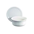 1040735 Corningware French White Round Dish With Plastic Cover 885623998107