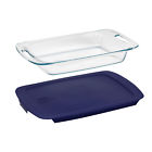 1085803 Pyrex Easy Grab Oblong Baking Dish With Cover