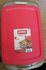 1090949 Pyrex Oblong Baker Nonporous Clear Glass Bakeware Dishwasher Safe Handle