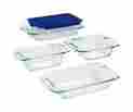 1093842 World Kitchen-ekco Pyrex Easy Grab 5-piece Clear Glass Bakeware Set No 071160063181