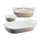 71160066595 1096868 Corningware Etch Sand 4 Piece Bakeware Set