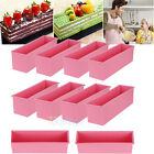 10x1.2l Unbranded Generic Lrectangle Brick Soap Pastrytoast Bread Loaf Cake Silicone Mold Bakeware