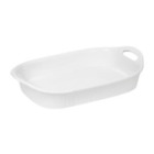 1105936 World Kitchen Ceramic Casserole Dish White Stoneware Bakeware 071160072107