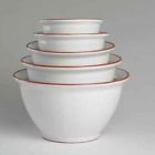 1122310 1122310white Bowls Mixing Id Terra Set 5 Glazed