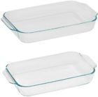 1127823 Pyrex Basics Glass Bakeware Value Pack Microwave Safe 0071160106536