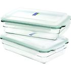 11362 Glasslock 4pc Oven Safe Bakeware