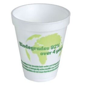218259 12 Oz Vio Biodegradable Foam Cup 3 1/2inch.dia X 1/2inch.h
