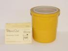 1311 Pampered Chef New Traditions Stoneware Yellow Crock Utensil Holder