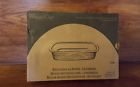 1338  Pampered Chef New Stoneware Rectangular Baker Casserole Glazed Cranberry