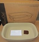 1430 Rectangular Baker The Pampered Chef Stoneware 9x13 Baking Pan Roaster Casserole Dish 099901014308