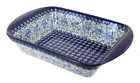 1445-1073a Zaklady Blue Rose Polish Pottery Seaside Swirl Large 680243834237