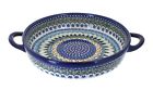 152-u237 Vena Blue Rose Polish Pottery Holiday Pine Small 724235726312
