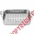 Mcp117-16br 16-inch Cuisinart New Cookware Stainless Steel Large Rectangular Roasting Pan With Rack