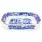 1635915 Spode Blue Italian Large Rectangular Handled Dish Baking 783931635915