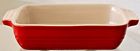 17-21 Le Creuset Poterie Rectangular Baking Dish Red Stoneware Inch New 17-21 Le Creuset Poterie Rectangular Baking Dish Red Stoneware Inch New