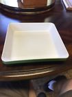 19.05 Emile Henry Green And White Rectangular Baking