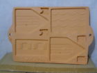 1996 Lillian Vernon Terra Cotta House Ginger Bread Cookie Mold Maker