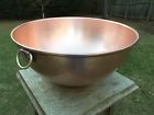 2.8lbs Mauviel Style Vintage 12.25 Large Copper Mixing Bowl 31.5cm Bronze Ring