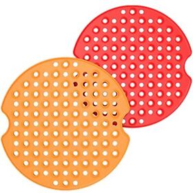 2 Pack Air Fryer Liners 9 Inch Round Silicone Mats