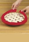 2017595 Unbranded Two Adjustable Pie Crust Shields Silicone Red 813132031442