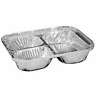 2045-35-250wl Compartment Aluminum Oblong Tray With Flat Board Lid 749384989975