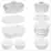 71160085343 2088627 Corningware French White Kitchen Oven Bake And Cake Pan Dish 18 Piece Dishes Lid Baking Bakeware Set New