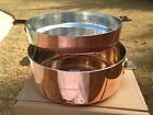 2147.24 Mauviel New 24cm Copper Pomme Anna Pan Bronze Ears Tin Lined France Casserole