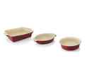05413821024523 2211198 Berghoff New Geminis 3pc Basic Bakeware Set Casseroles Durable Stoneware Construction